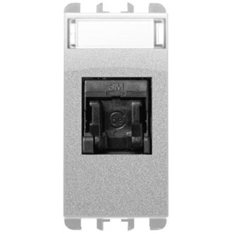 Presa dati rj45 cat 5e 1 modulo alluminio urmet 10445eal