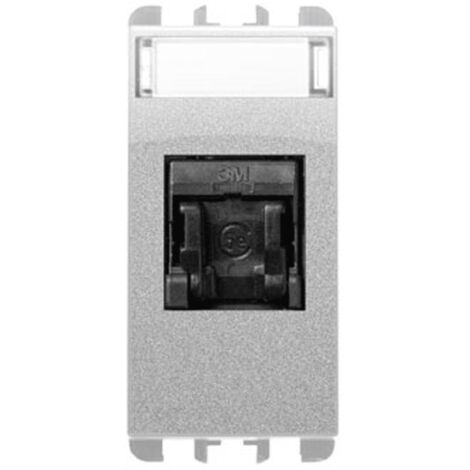 Presa dati rj45 cat 5e 1 modulo alluminio urmet 10445eal