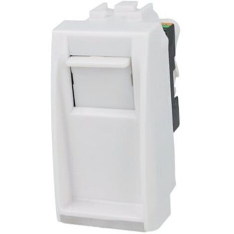 Presa Dati RJ45 CAT5E Bianco Con Coperchio Compatibile Living