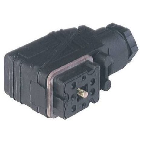 Presa del conduttore con collegamento a vite per conduttore M16 e contatti a vite Nero GO 610 WF Poli:6 + PE 932 484-10