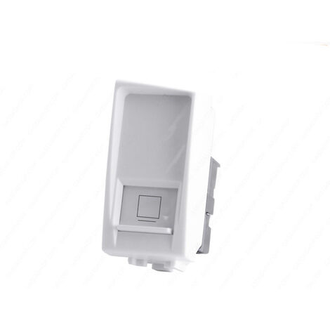 Presa di rete lan compatibile con living light international air connettore modulo rj45 8 pin utp cat 5e 1p bianco