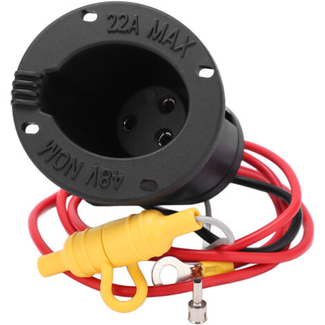 Presa di ricarica per fusibile per caricabatterie Powerdrive DC 48 Volt 101802101 Sostituzione per modelli Club Car DS dal 2000 in poi