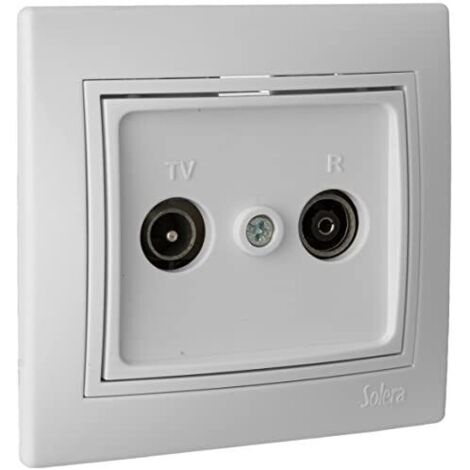 Presa di Segnale per TV e Radio Colore Bianco Europa Solera Serie ERP47U
