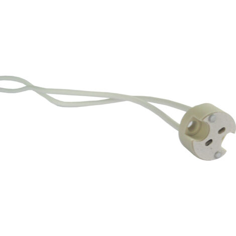 Presa dicroica G4 10A, 24V, cavo 0,75mm2, lunghezza 125mm