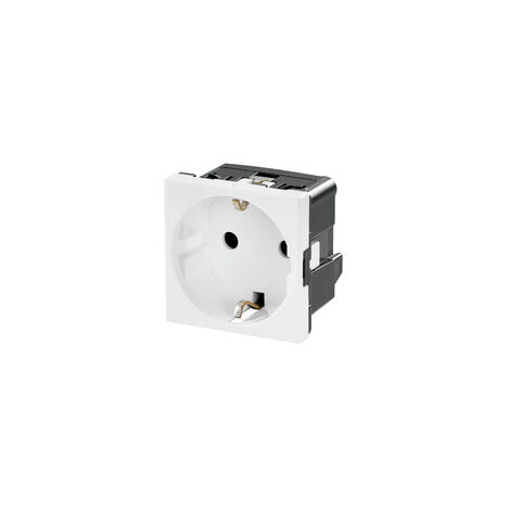 Presa elettrica, 16A, 1 modulo, IP20, presa Tipo F - Schuko