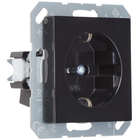 Presa elettrica Jung A1520SW nera 16A 250V incasso