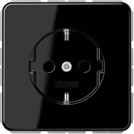 Presa elettrica Jung CD 1520 SW nera 16A 250V incasso
