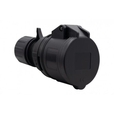 Presa elettrica portatile 16A/5P 380V-415V /FE/ IP44 nera F7.0164