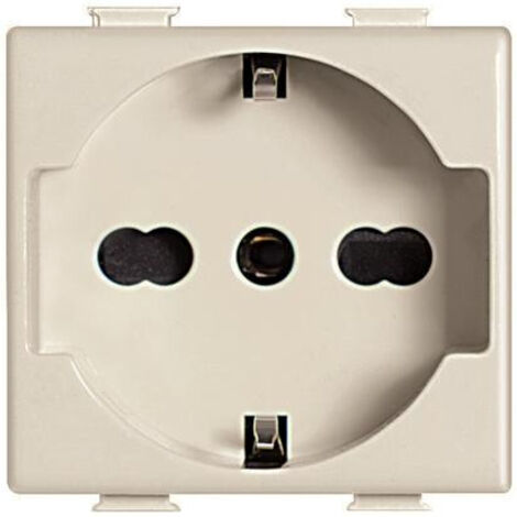 Presa elettrica schuko universale Bticino Matix TT avorio 10/16A A5440/16