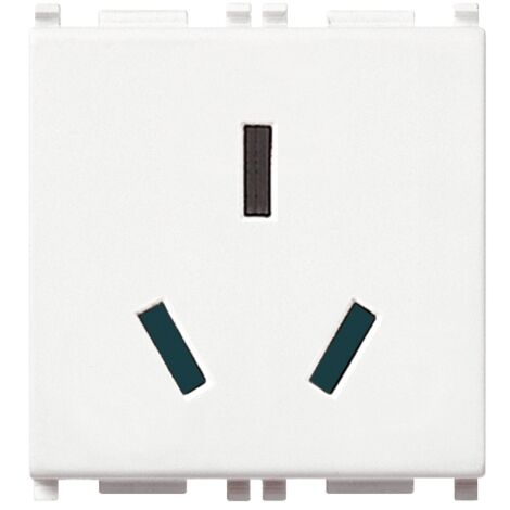 Presa elettrica vimar plana 16a 2p+t standard cinese (tipo i) sicury bianco - 14254