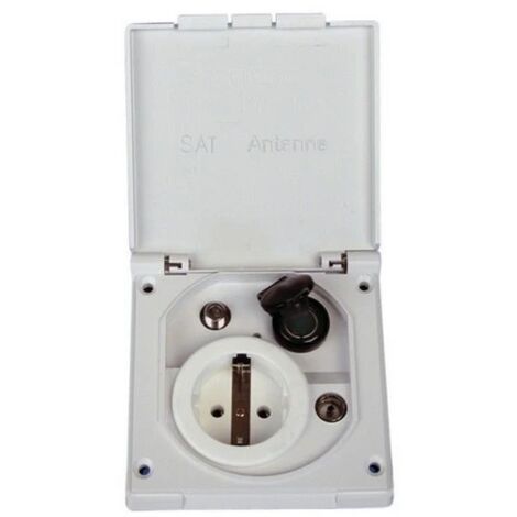 Presa esterna 230v+12v+TV+SAT