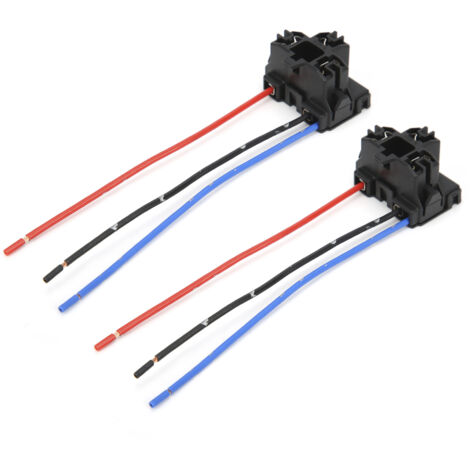 Presa femmina per lampadina H4 da 2 pezzi con filo di rame Plug and Play ad alta resistenza al calore 12V