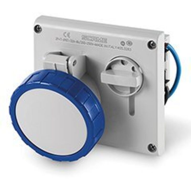 83081 - Presa da parete interbloccata Unika IP65 16A 220V 2P+T