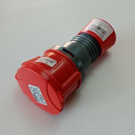 Presa industriale 380V a cablaggio rapido, 3P+N+T, 16A, IP54, rosso - Rosi 1009225R