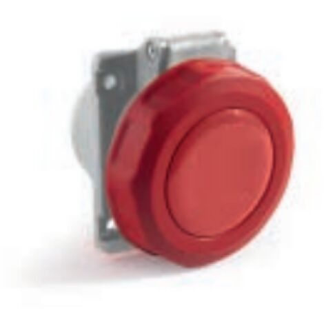 Presa industriale da incasso, 380V, 3P+N+T, 16A, IP67, 75x75mm, inclinata 10° - Rosi 1007003Q