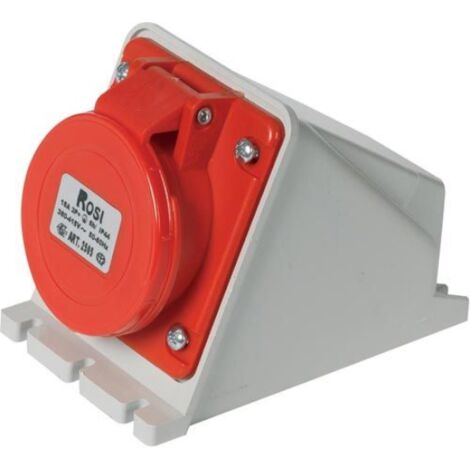 Presa industriale da parete, 380V, 3P+T, 32A, IP54 - Rosi 1002516