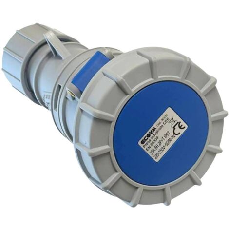Presa industriale ecova 30535 32a 230v 2p+t ip67