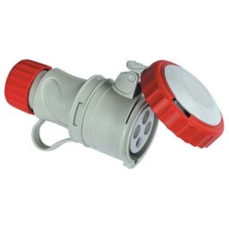 PRESA INDUSTRIALE VOLANTE ARGO ROSSA 3P+N+T CEE IP67- - 32A colore rosso 71165 - 5 pezzi FANTON