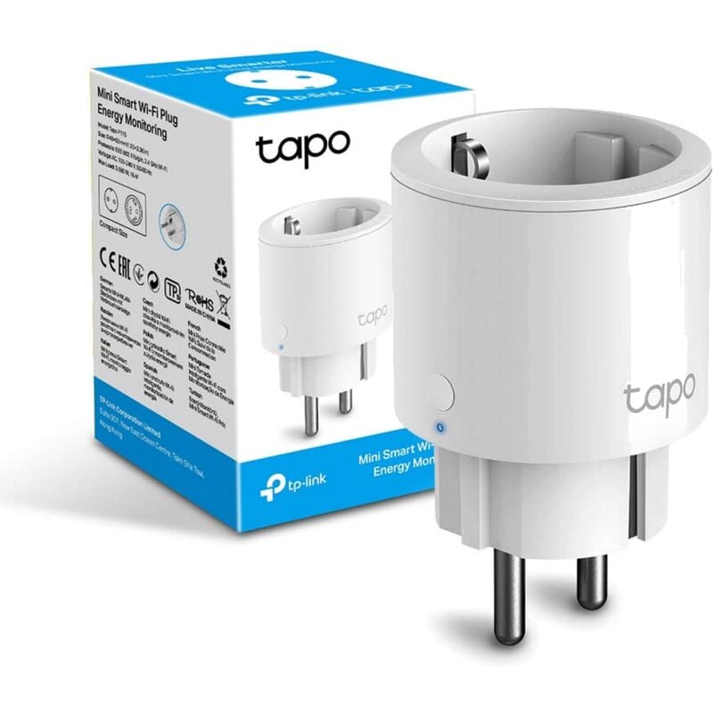 Tapo P115 Presa Intelligente WiFi Smart Plug, Presa Mini Smart Wi-Fi, Monitoraggio Energetico, Controllo Vocale, Compatibile con Alexa e Google Home,