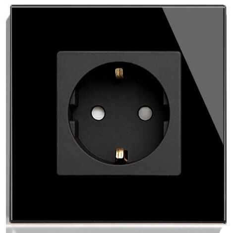 Presa intelligente ZigBee TUYA + cornice in vetro RTX nera