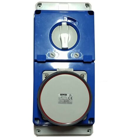 Presa interbloccata Gewiss 3P+N+T 63A IP67 380V GW67253N