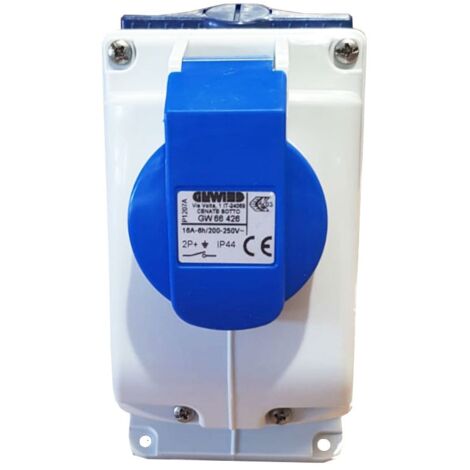 Presa interbloccata Gewiss verticale 2P+T 16A IP44 GW66426