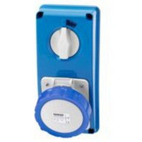 Presa interbloccata Gewiss verticale 2P+T 32A IP67 GW66315N