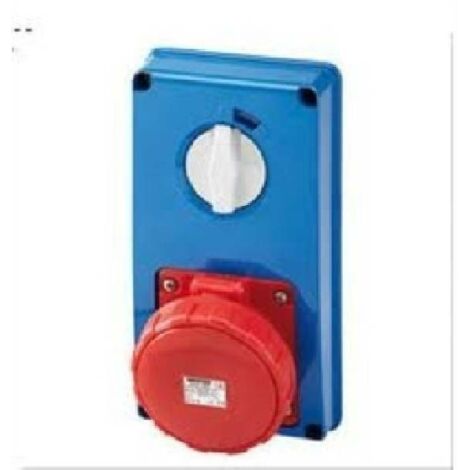 Presa interbloccata Gewiss verticale 3P+T 16A senza fondo GW66308N