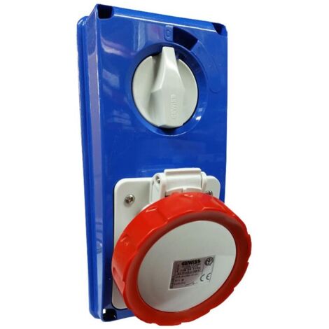 Presa interbloccata Gewiss verticale 3P+T 32A IP67 GW66319N
