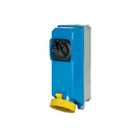 Presa Interbloccata In Termoindurente Da Parete Con Fusibili 2P+T 63A 100-130V 50-60Hz 4H