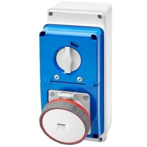 Presa Interbloccata Ip67 C.F.3P+T 63A 400V 6H Cbf ( GEWISS cod. GW67252N )