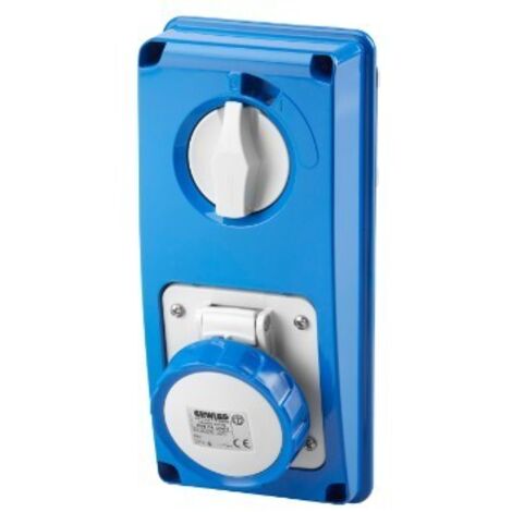 Presa Interbloccata Ip67 S.F.2P+T 16A 230V 6H Sbf ( GEWISS cod. GW66304N )