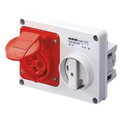 Presa Interbloccata Or.S.F.2P+T 32A 220V 6H Sbf ( GEWISS cod. GW66115 )