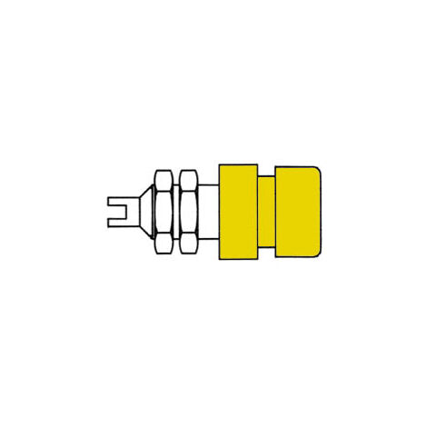 Presa isolata 4 mm / giallo (bil 20)