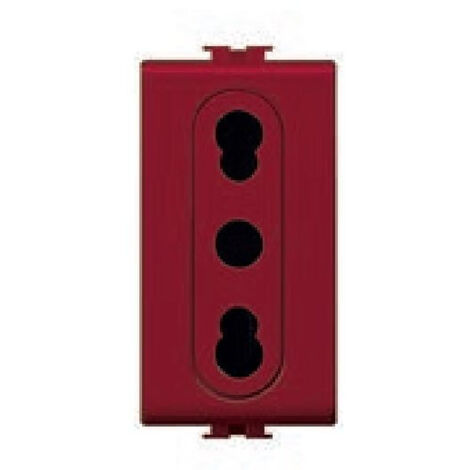 Presa Ita Bivalente Sicurezza Easy 2P+T10/16A ( ELETTROCANALI cod. ECSE8080R )