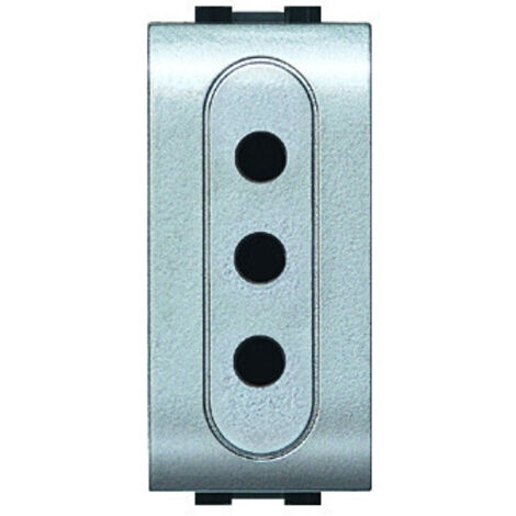 Presa Italiana Sicurezza Mylife 2P+T 10A Tech ( ELETTROCANALI cod. ECL4039TEC )