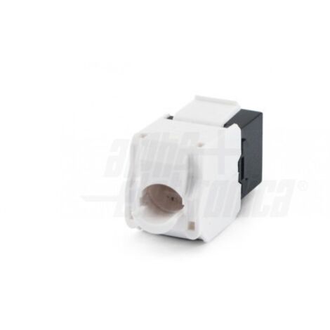 Presa Keystone 8P8C RJ45 non schermata Cat.6 UTP Crimpaggio senza utensile Nera