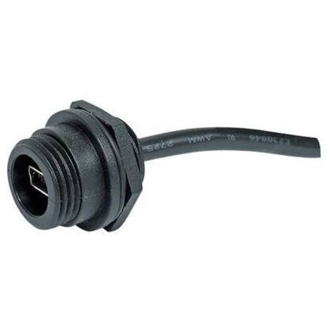 Presa mini USB 2.0 tipo B IP68 Presa PX0443 Spina a crimpare PX0443 Bulgin Contenuto: 1 pz.