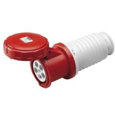 Presa mobile cee ip67 3p+n+t 63a 380v rossa