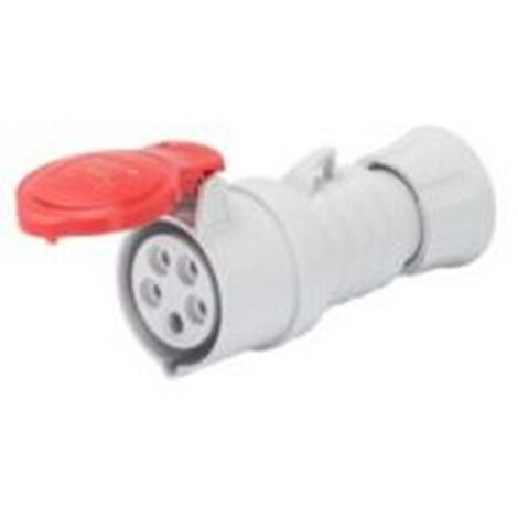Presa Mobile Diritta IP44/54 3P+N+T 16A 380-415V, Rosso, 6H