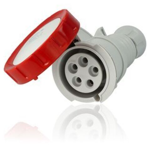 Presa mobile Gewiss 3P+N+T 32A IP67 rossa 380V GW62042H