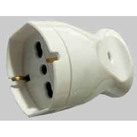 PRESA MOBILE SCHUKO/BIVALENTE 10/16A IDEAL STAR 2P+T