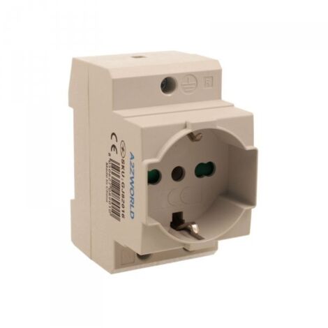 Presa Modulare Universale P40 Schuko + Bipasso Italiano 2M 10/16A AC 250V IP20 IEC60884 AD20IK