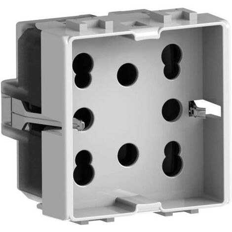 Presa Multistandard 1 Schuko o 2 Bipasso Compatibile con Bticino Matix, 250 V, Bianco
