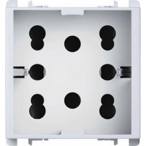 Presa Multistandard Urmet Simon 16A schuko e due bipasso bianca 10311/2.B