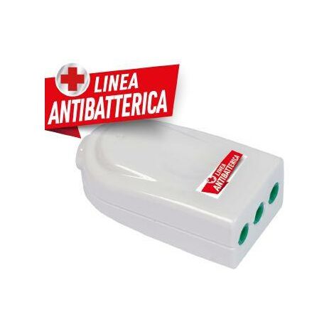 Presa P11 Smontabile Easy Bianca, Linea Antibatterica