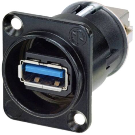 Presa passante USB 3.0 reversibile Presa Passante NAUSB3-B Neutrik Contenuto: 1 pz.