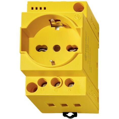 Presa per armadio elettrico Finder 7U.00.8.230.0002 Giallo 1 pz.