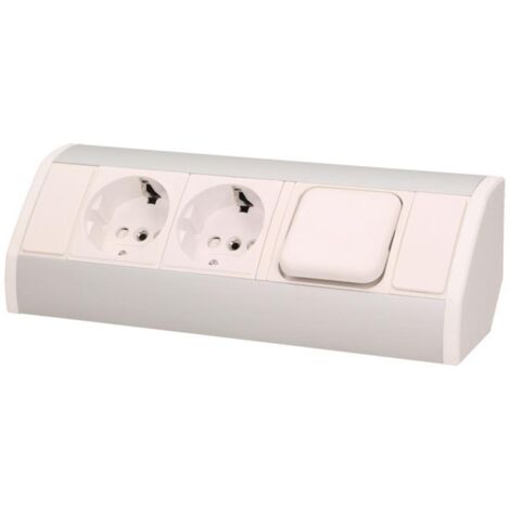 Presa per mobili 2x250V, interruttore OR-GM-9002/W-G(GS) schuko