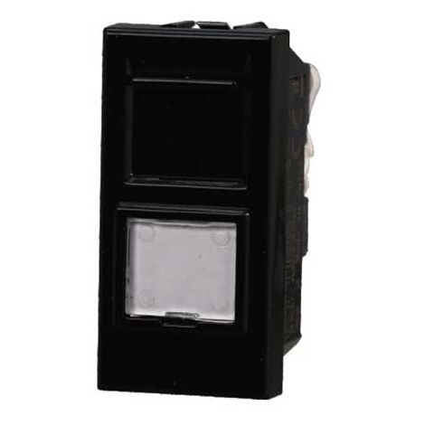Presa rete dati RJ45 UTP cat.5e compatibile Bticino Axolute colore nero Ettroit AN2355